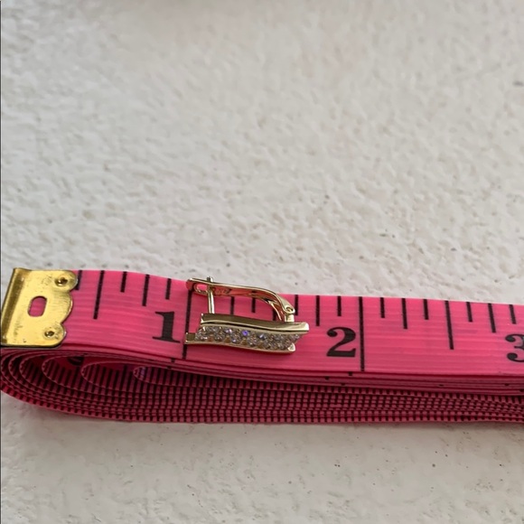 Elegant 14k Gold Plated and Silver Stud Earrings - Picture 5 of 5